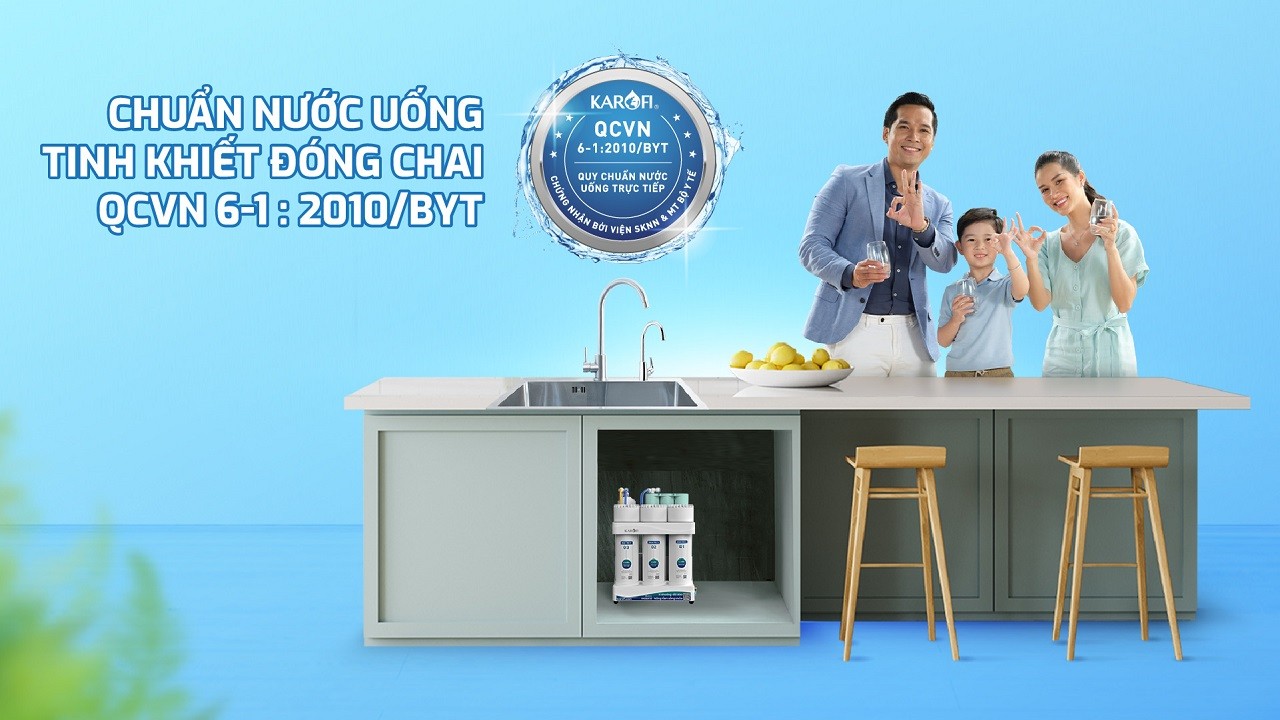 Nước đầu ra chuẩn chất lượng nước tinh khiết đóng chai